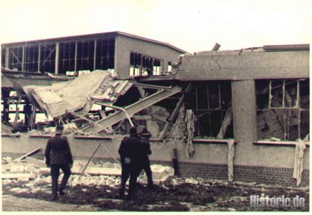Englische Bomben auf Bremen - In der Nacht vom 11./12. 09.1940 - Zerstörungen in der Kaserne