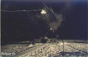 Nächtlicher Feuerkampf Winter 1940/41 Stellung Wührden