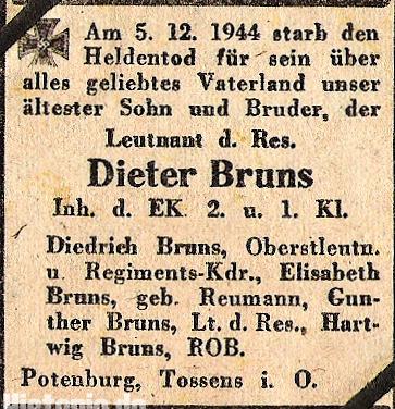 Leutnant Dieter Bruns
