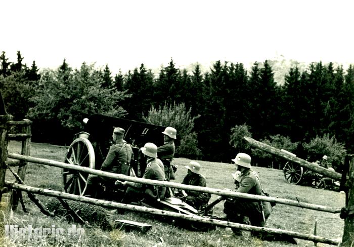 Batterie in Stellung