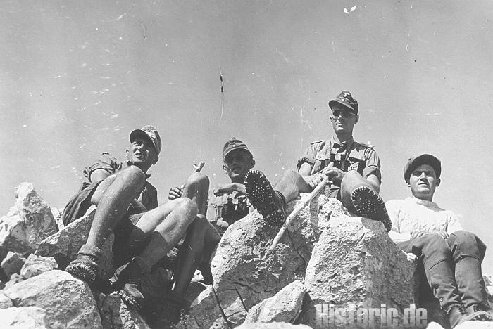 Deutsche Offiziere bei Castro 14. Juni 1943 Links Oberzahlmeister Friedrich Ritters