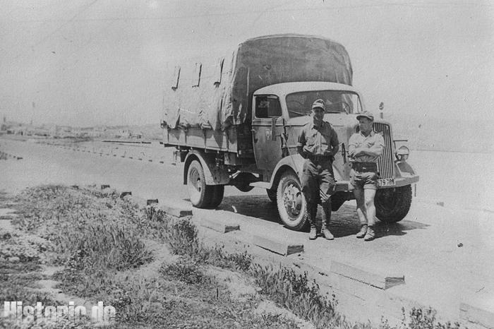 Mit dem V-Wagen an der Sudabucht Oktober 1942