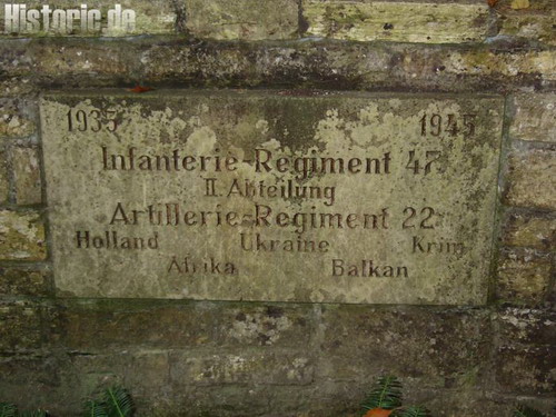 Denkmal für das IR 47 und AR 22 in Lüneburg