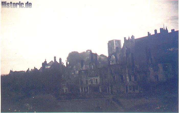 Das zerstörte Gien Rückmarsch 24.6.40 