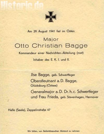 Hauptmann Otto Christian Bagge