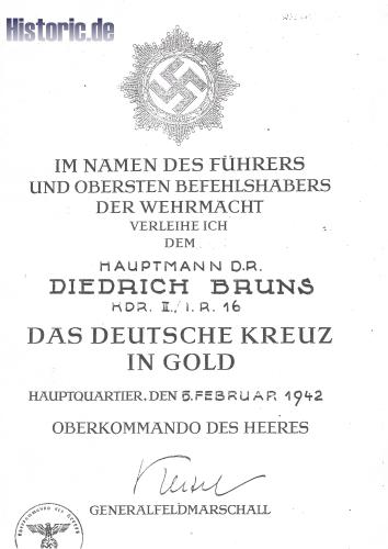 Oberstleutnant Diedrich Bruns