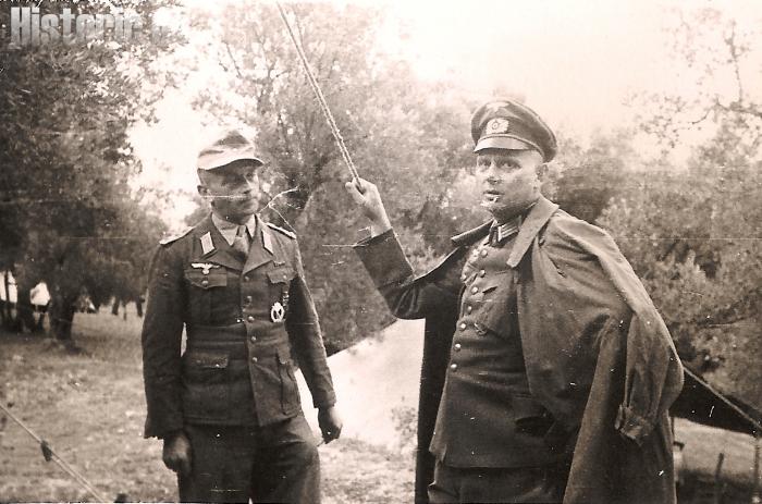 Major Klaus Martens und  Hans Baethmann