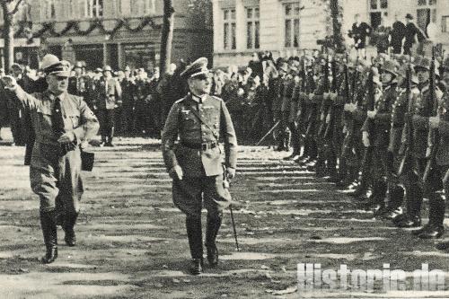 Generalleutnant Athos von Schauroth und Carl Röver
